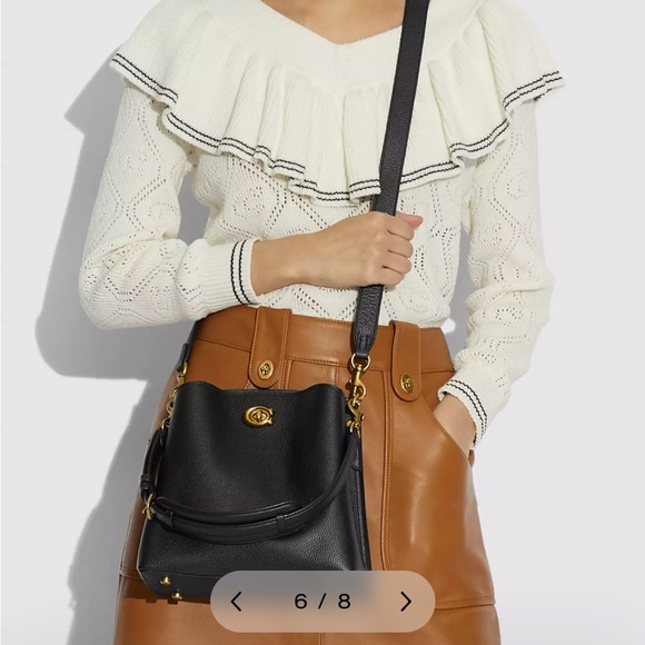 Coach Willow Bucket Bag in green/brass - Picture 8 of 8